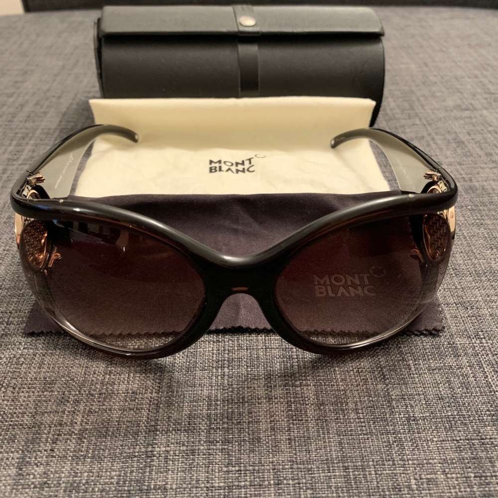 MontBlanc 227S 692 Dark Brown sunglasses - Picture 2 of 8